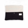 Bicolor zipper pouch