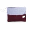 Bicolor zipper pouch