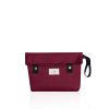 Water-resistant bordeaux pouch