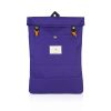 Water-resistant deep purple backpack