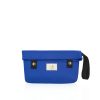 Water-resistant electric blue pouch