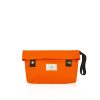 Water-resistant orange pouch